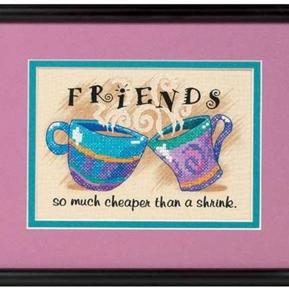 DIMENSIONS Needlepoint (FRIENDS, ROSES in Lace) - Picture 8 of 11